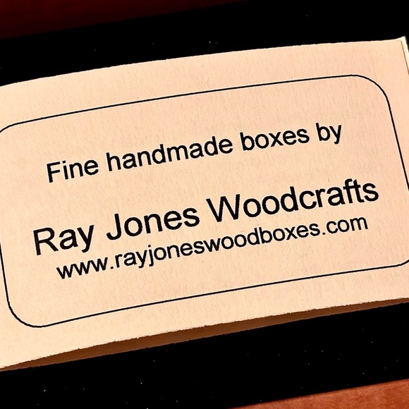 EXQUISITE Vintage 2005 “Ray Jones Woodcrafts” Trinket/Jewelry Box, Hand Made… - Picture 2 of 11